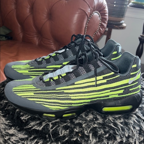 Nike air max jacquard black volt black sneaker shoes men’s 11 - Picture 2 of 10